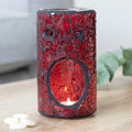 Pillar Crackle Red Burner