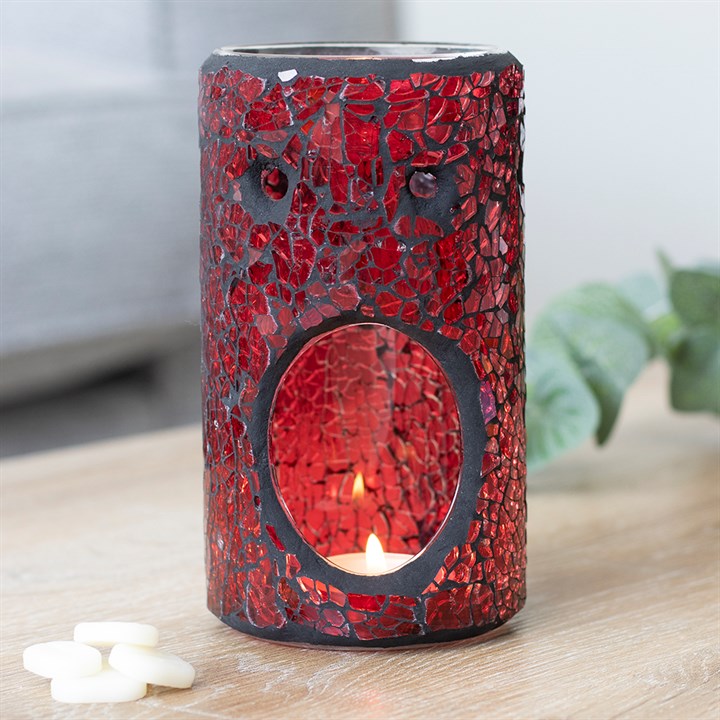 Pillar Crackle Red Burner