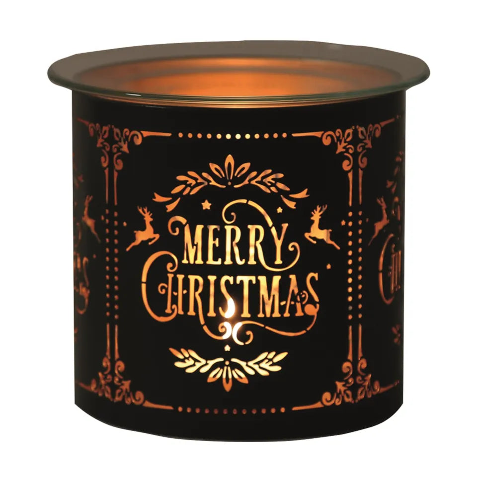 Retro Merry Christmas Black Multiway Melter