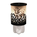 Shadow Highland Cow Plug In Black
