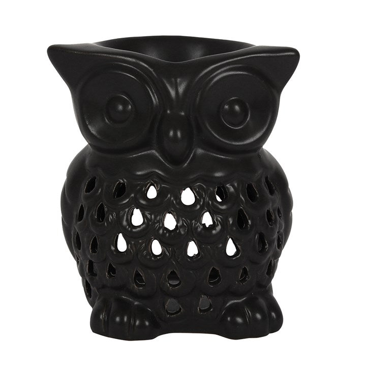 Black Cut Out Owl Burner