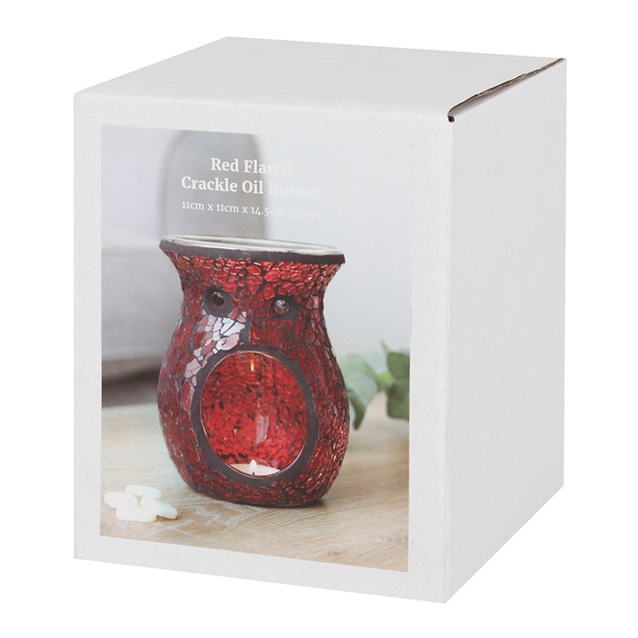 Large Red Crackle Burner