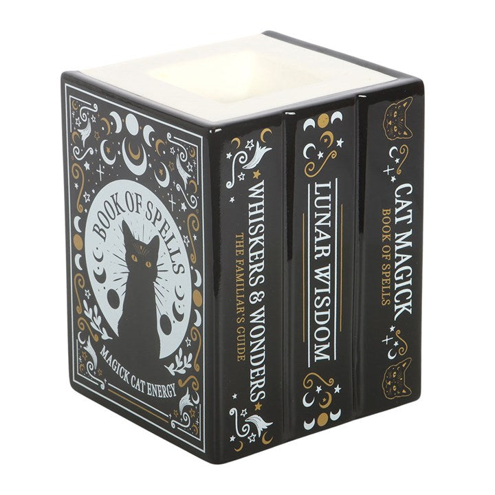 Black Cat Book of Spells Burner