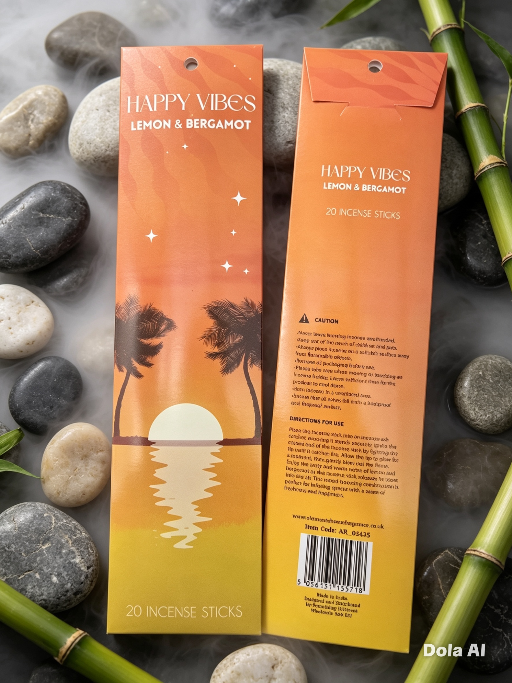 Happy Vibes Incense Sticks - Lemon & Bergamot