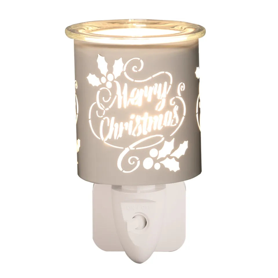 Merry Christmas White Plug In