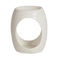 Oval White Burner
