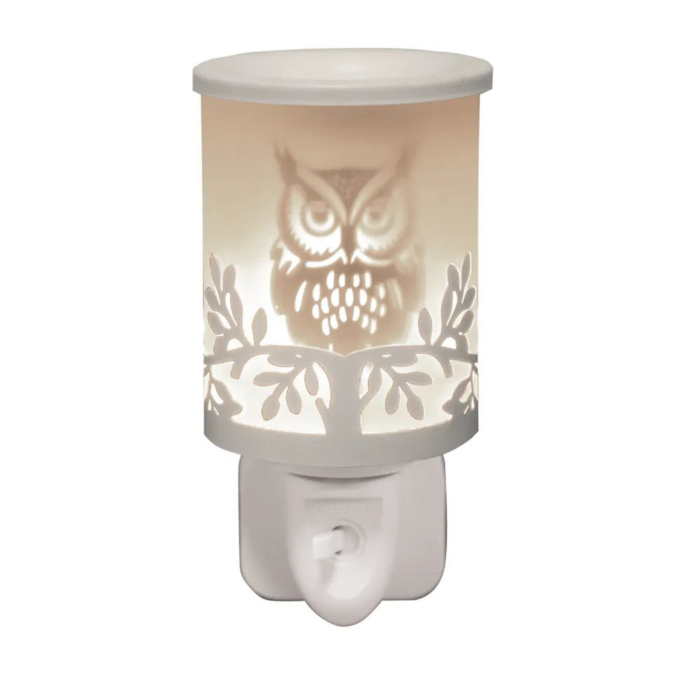 White Shadow Owl Plug In