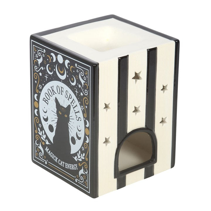 Black Cat Book of Spells Burner