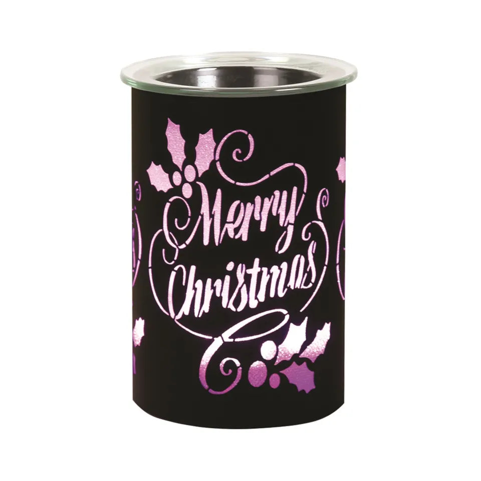 Black LED C/C Merry Christmas Melter