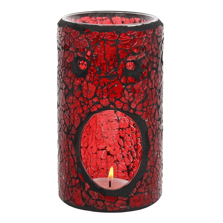 Pillar Crackle Red Burner