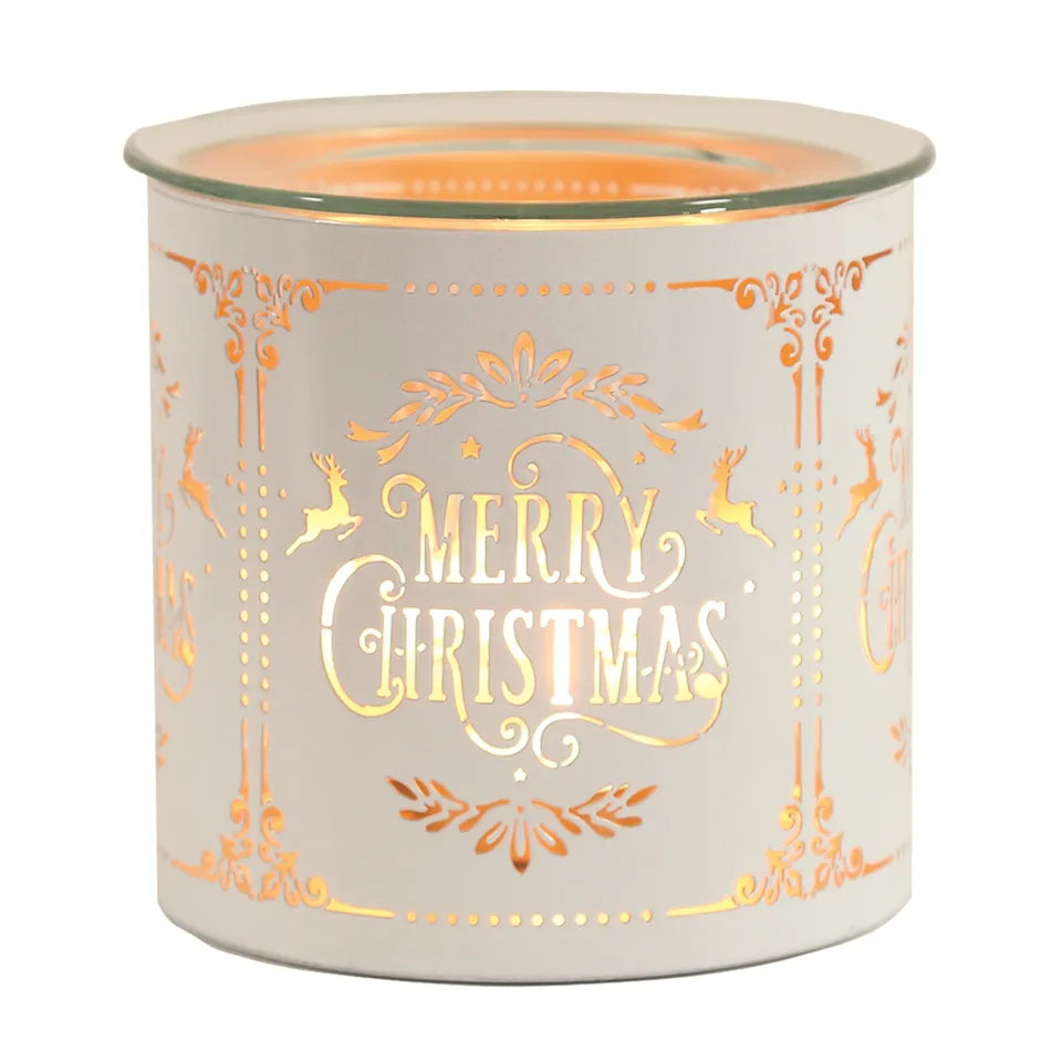 Retro Merry Christmas White Multiway Melter