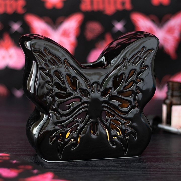 Black Cut Out Butterfly Burner