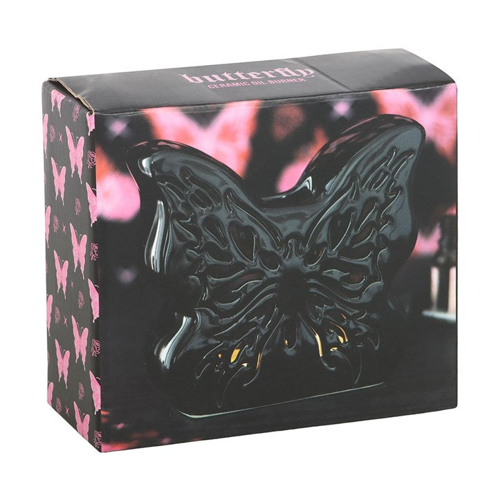 Black Cut Out Butterfly Burner