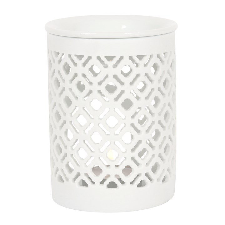 White Matte Lattice Burner