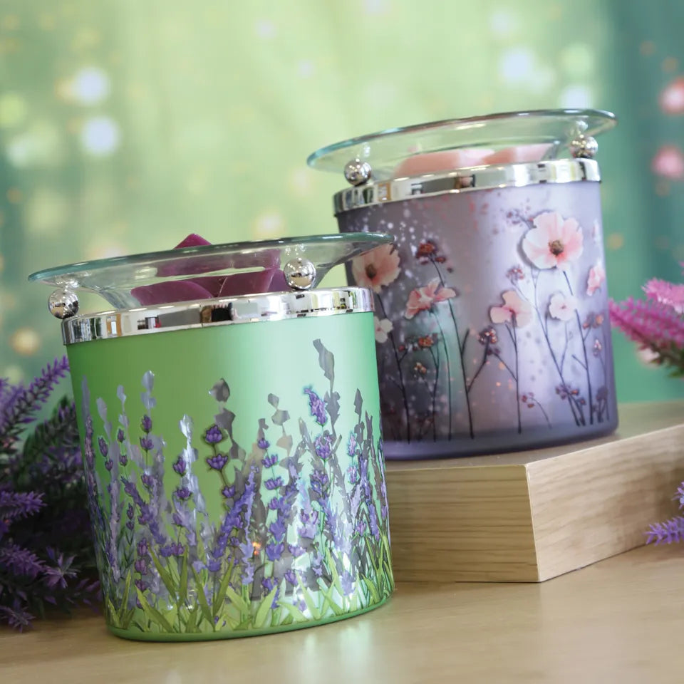 Purple Floral Glass Melter