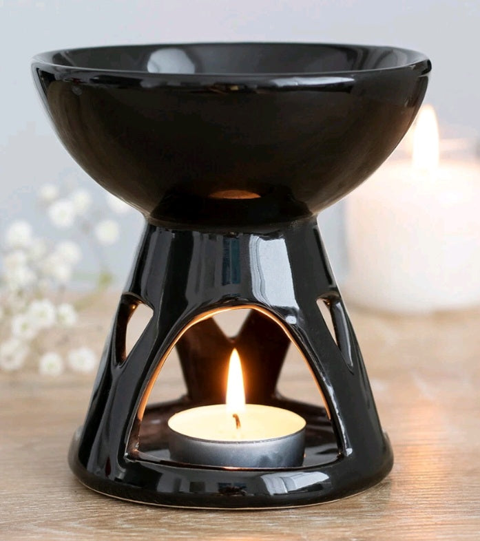 Black Geometric Burner