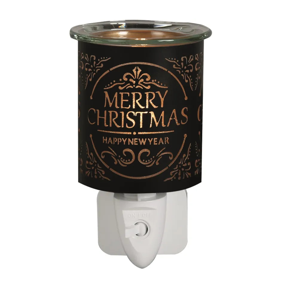 Merry Christmas & HNY Black  Plug In