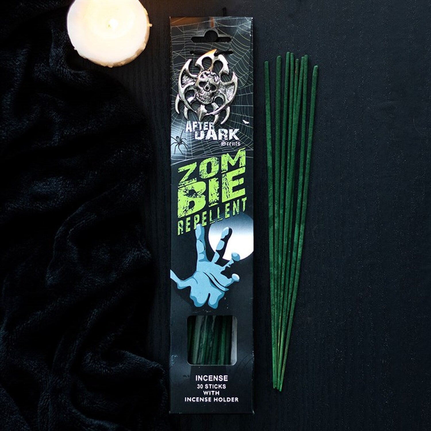 Zombie Repellent- Jasmine Incense Sticks & Holder