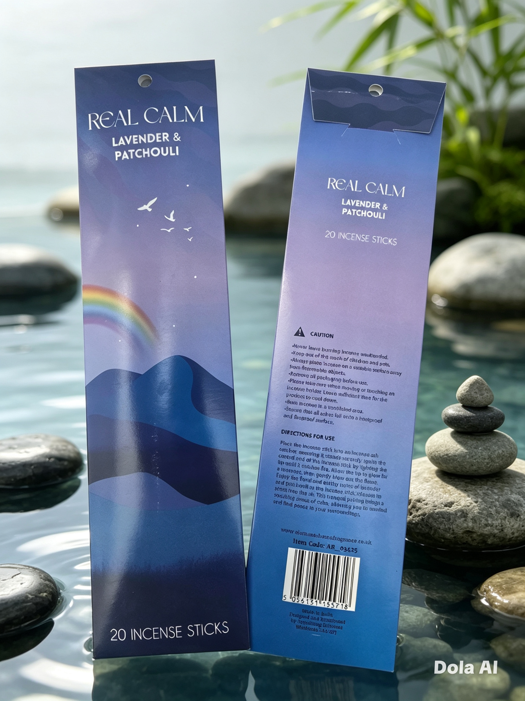 Real Calm Incense Sticks - Lavender & Patchouli
