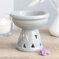 Grey Deep Dish Burner