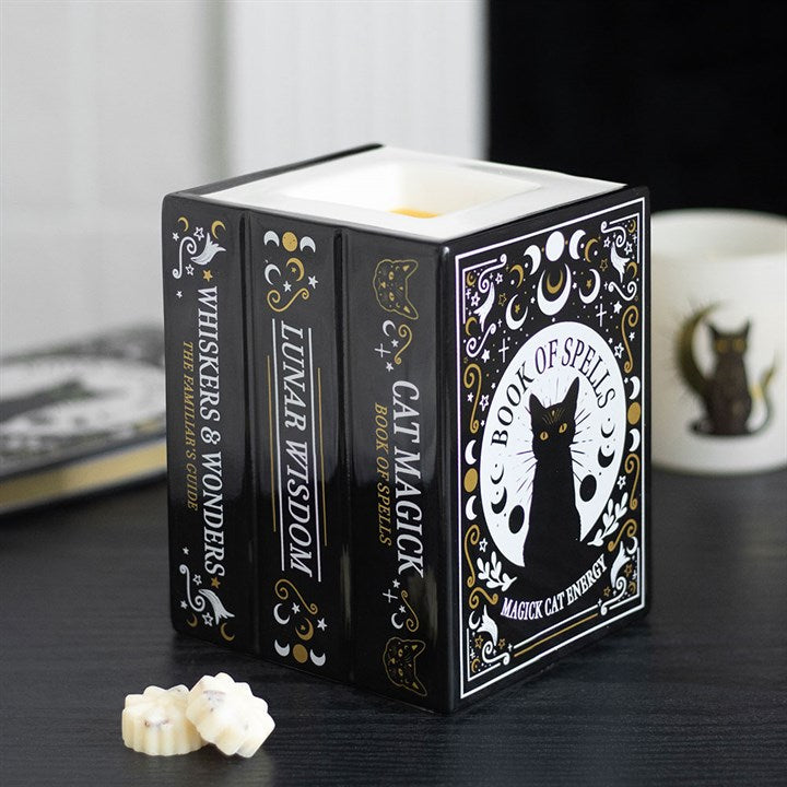 Black Cat Book of Spells Burner