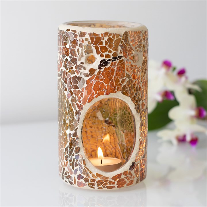 Pillar Crackle Brown Burner
