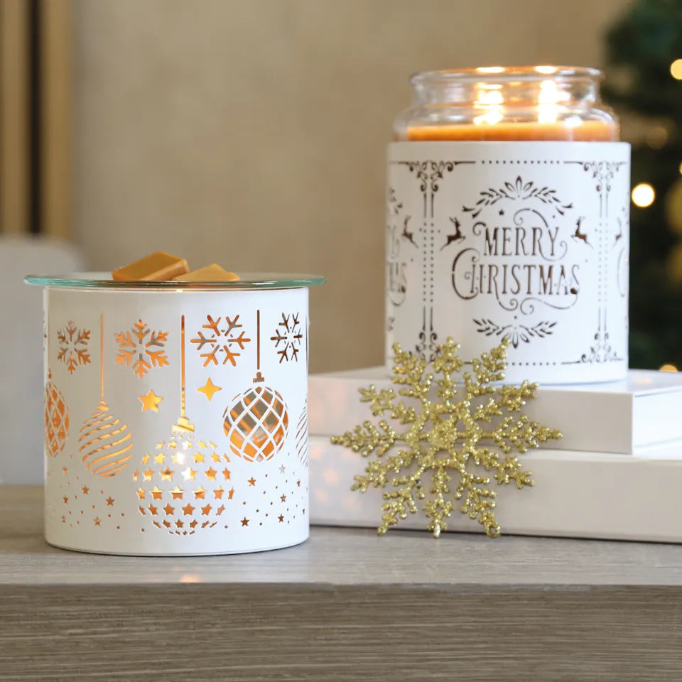 Retro Merry Christmas White Multiway Melter