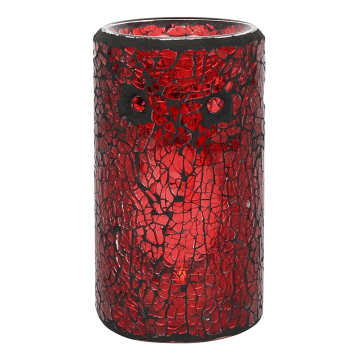 Pillar Crackle Red Burner