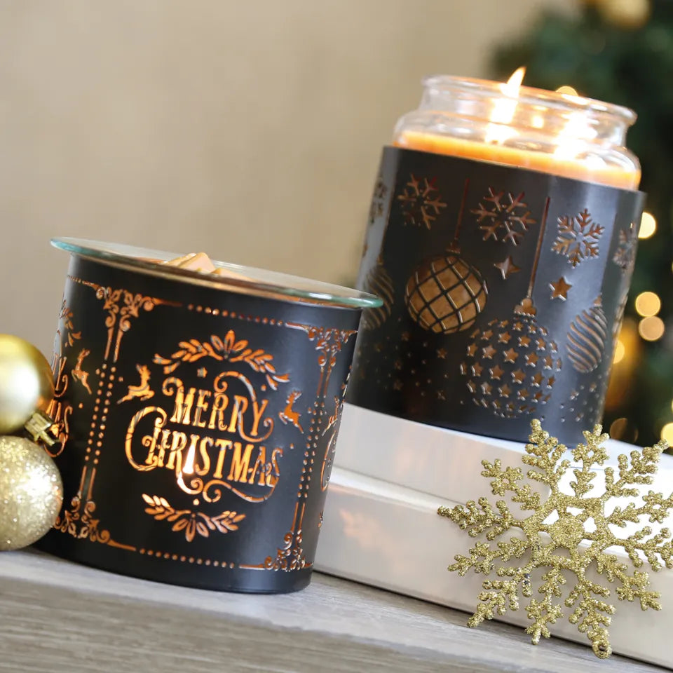 Retro Merry Christmas Black Multiway Melter