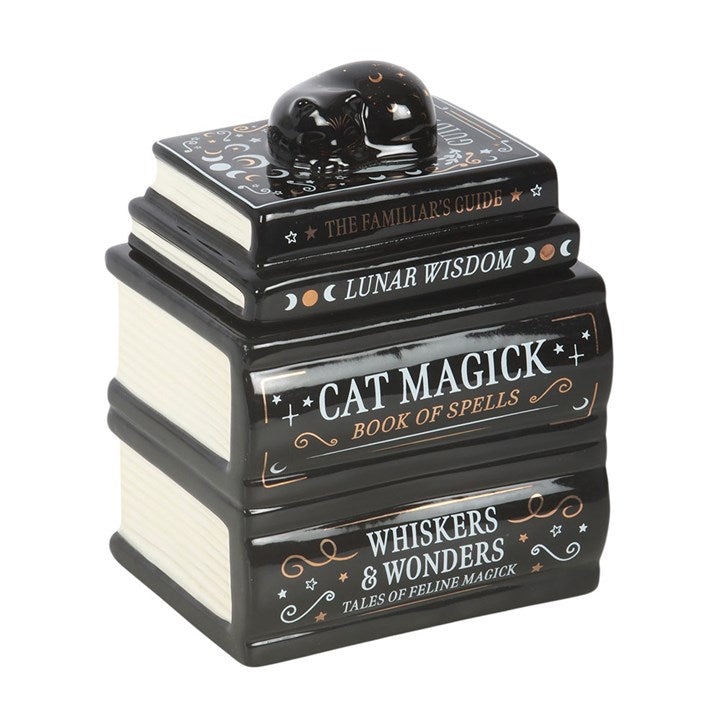 Black Cat Book Stack Burner