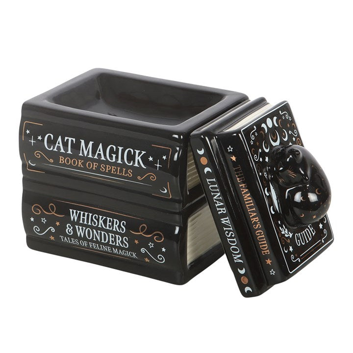 Black Cat Book Stack Burner