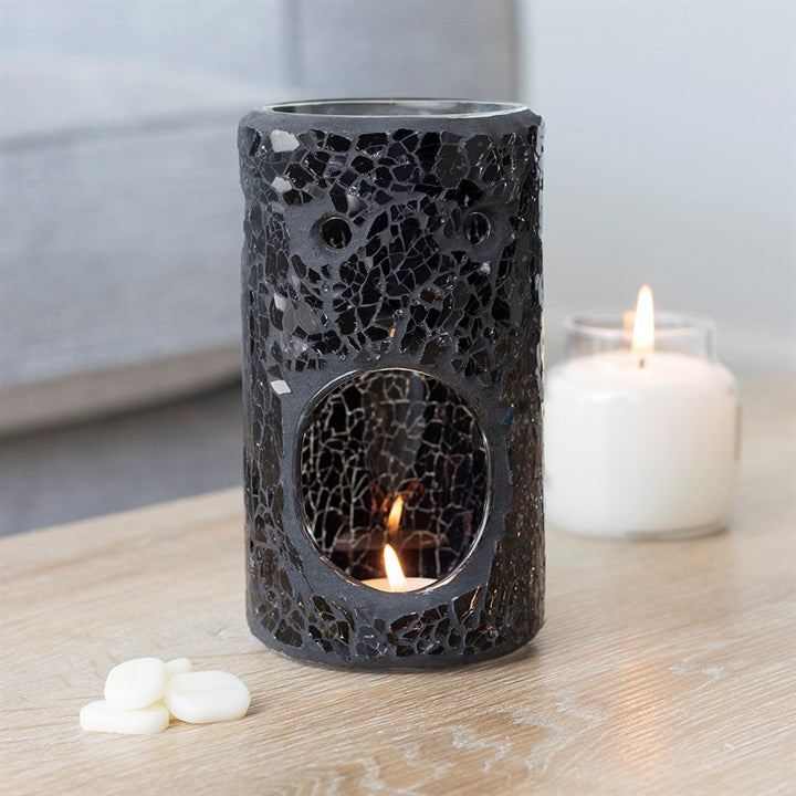 Pillar Crackle Black Burner