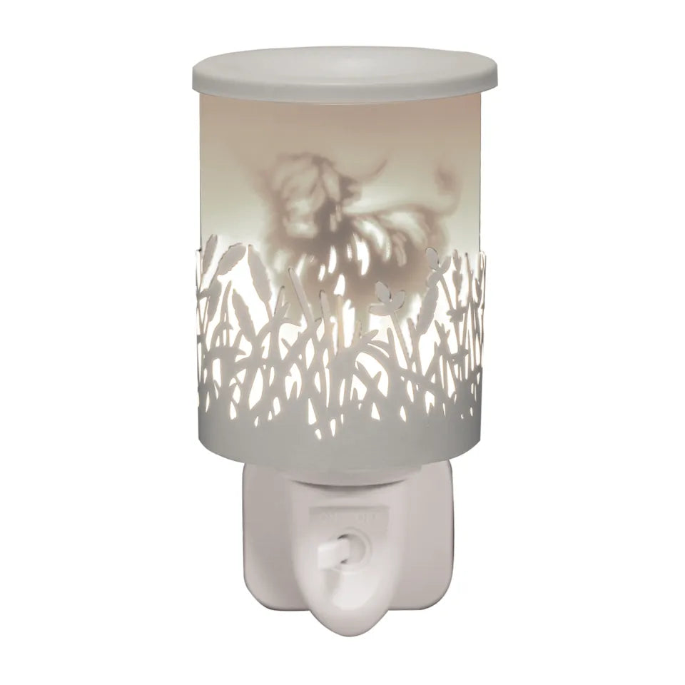 White Shadow Highland Cow Plug In