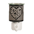 Lace Heart Black Plug In Melter