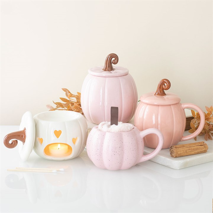 White Curly Pumpkin Burner