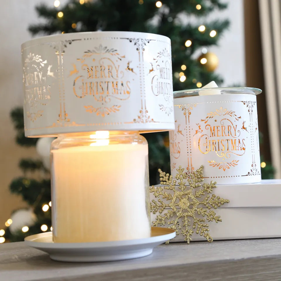 Retro Merry Christmas White Multiway Melter