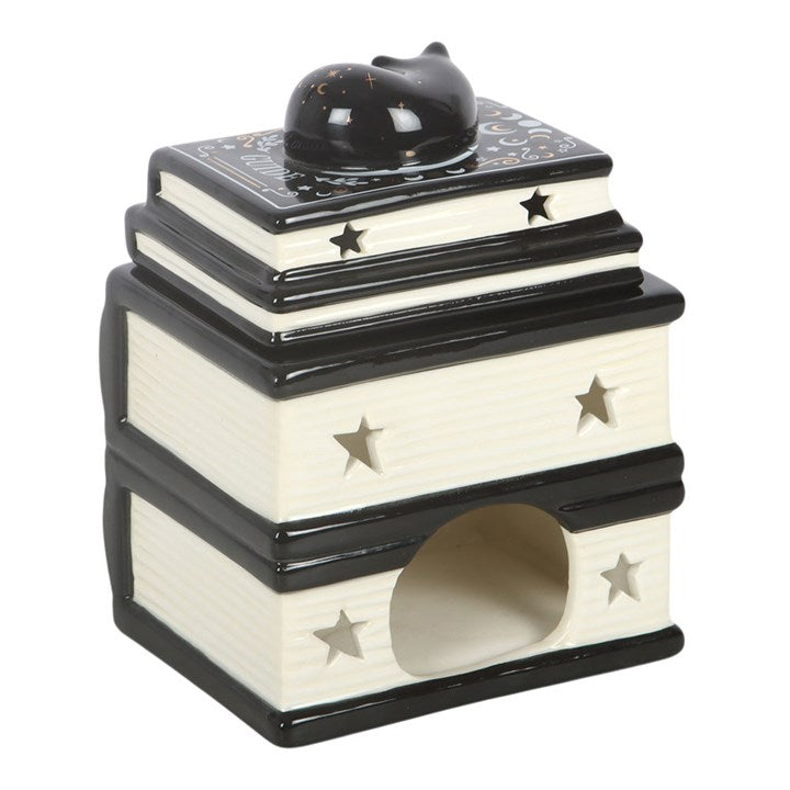 Black Cat Book Stack Burner