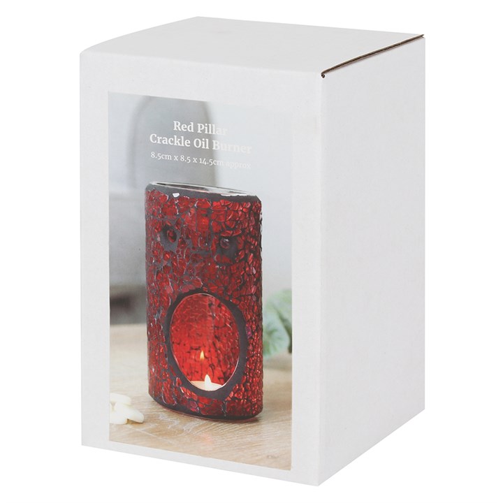 Pillar Crackle Red Burner