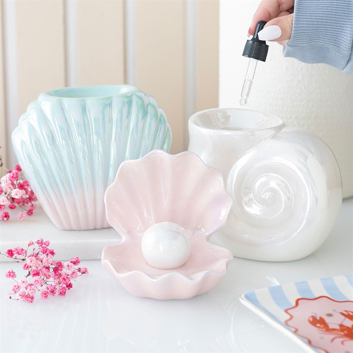 Pearlescent Spiral Shell Burner