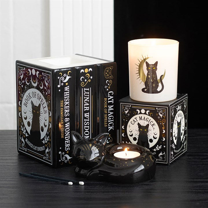Black Cat Book of Spells Burner