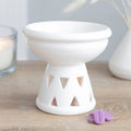 White Deep Dish Burner