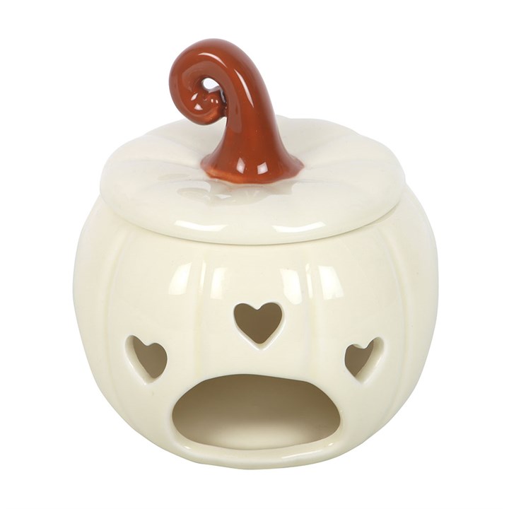 White Curly Pumpkin Burner