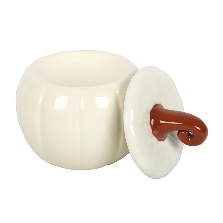 White Curly Pumpkin Burner