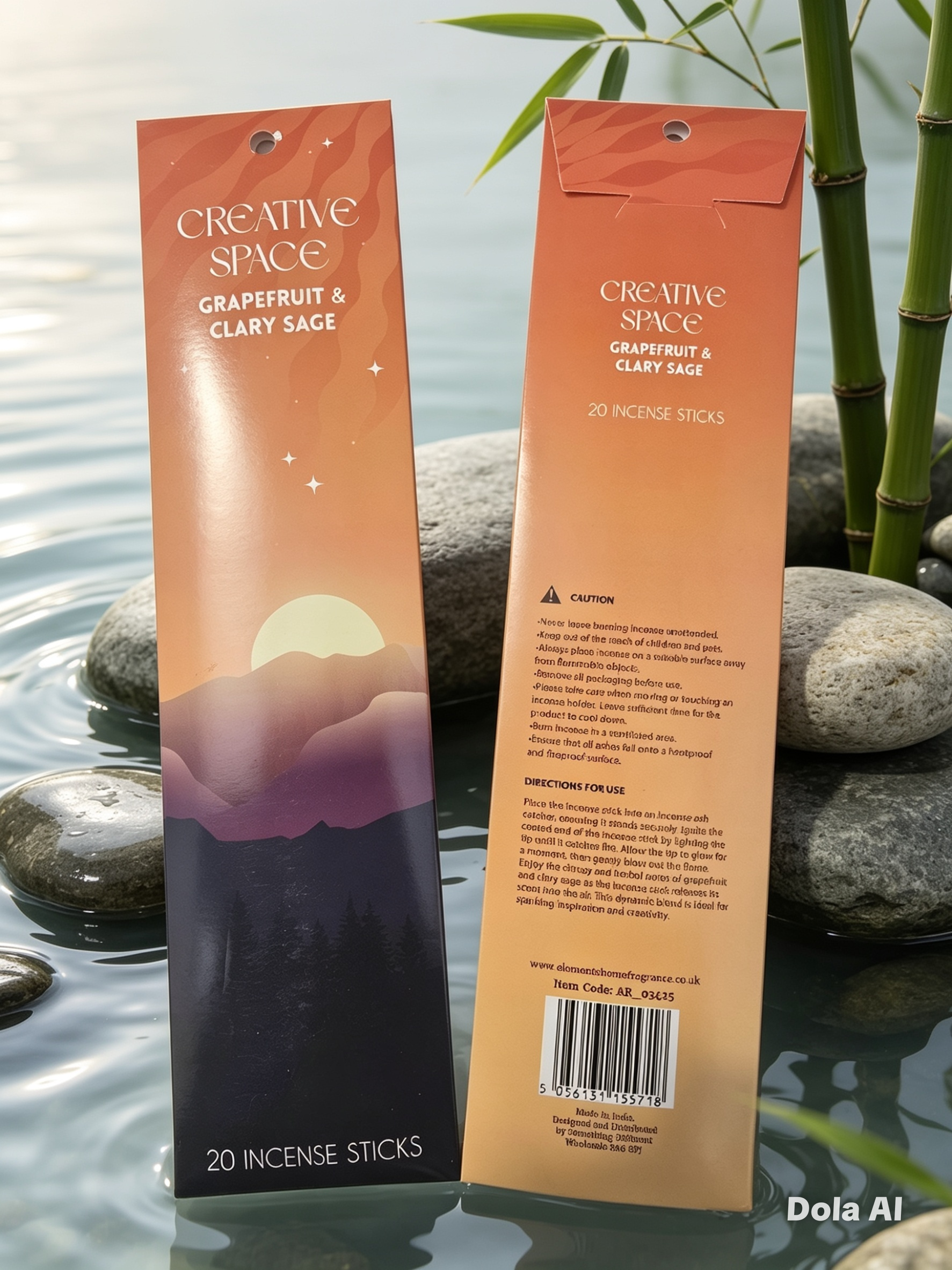 Creative Space Incense Sticks- Grapefruit & Clary Sage